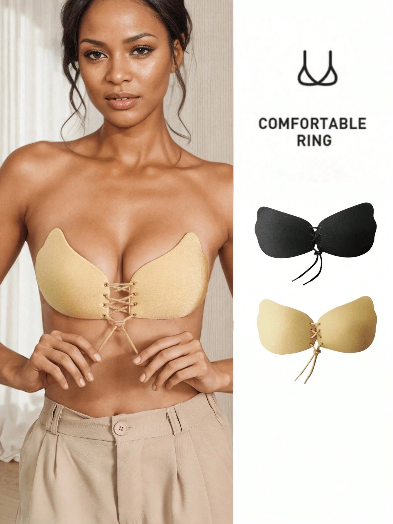 Strapless Bra Backless - 1 Pc Sticky Bra, Backless Strapless