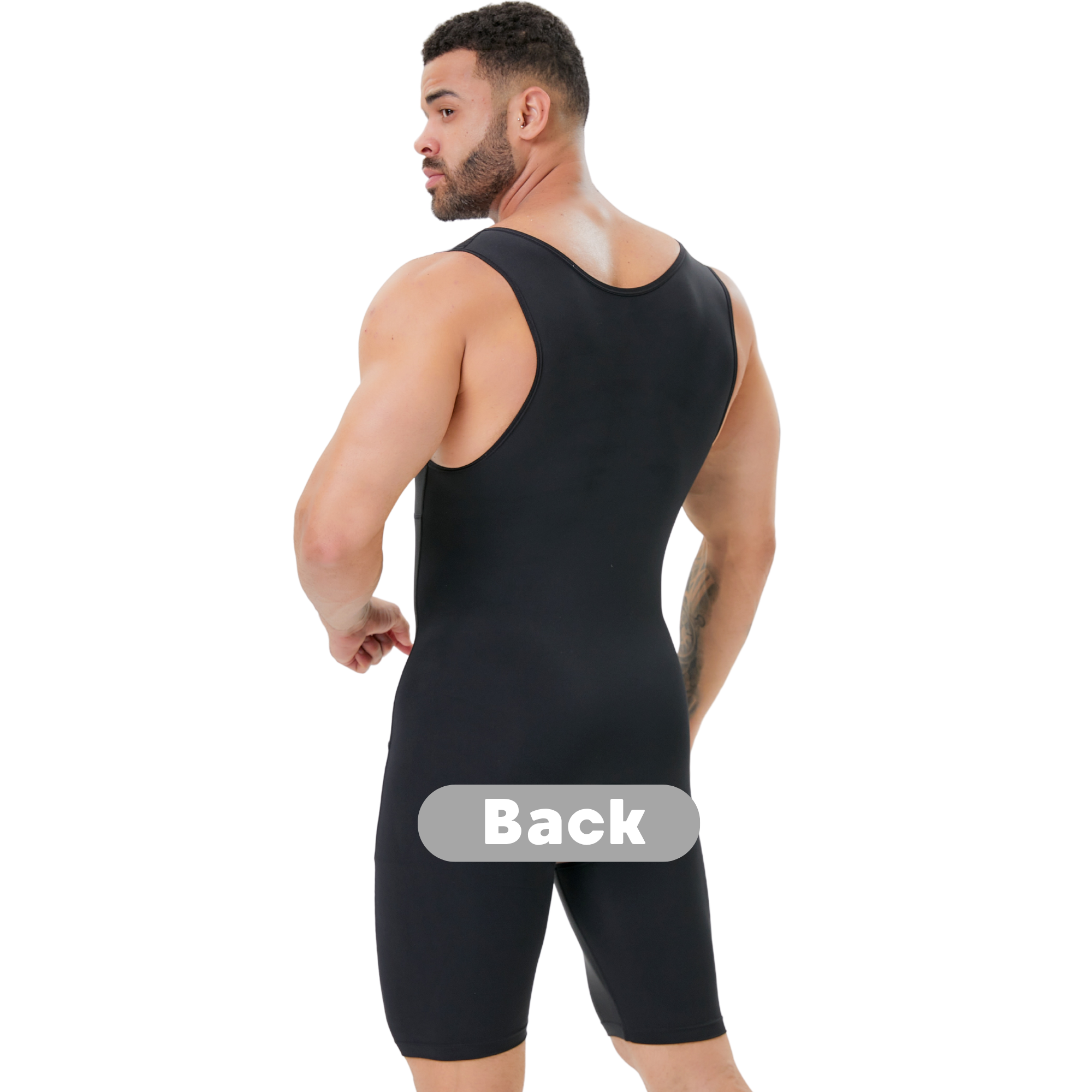 Men's Double Layer Tummy Contr - Shapewear Bodysuit Firm avis et prix