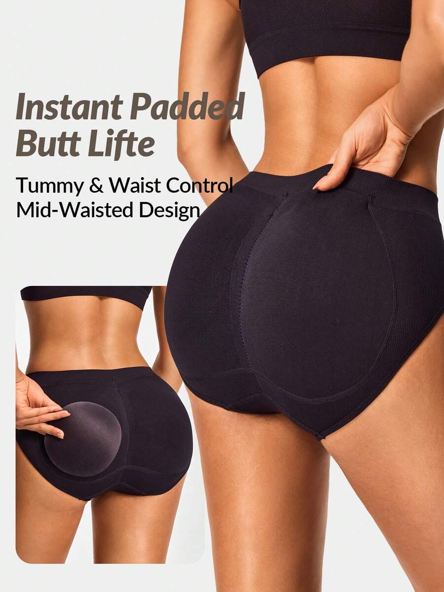 Seamless Mid-Rise Padded Brief - Seamless Underwear Women avis et prix