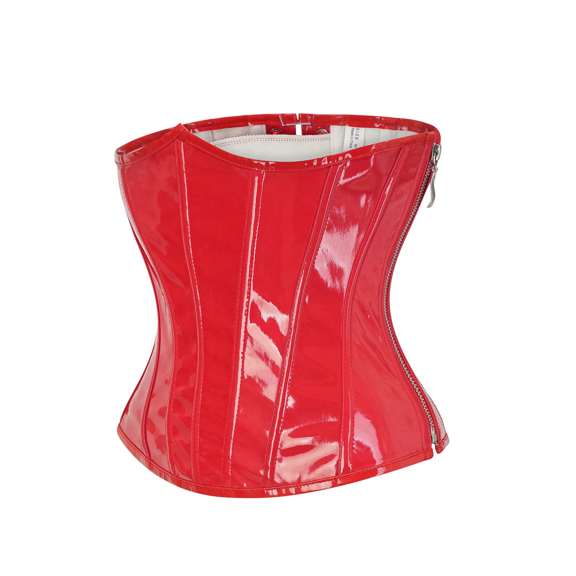 Steampunk Red PU Leather Side  - Corset Waist Cinch avis et prix