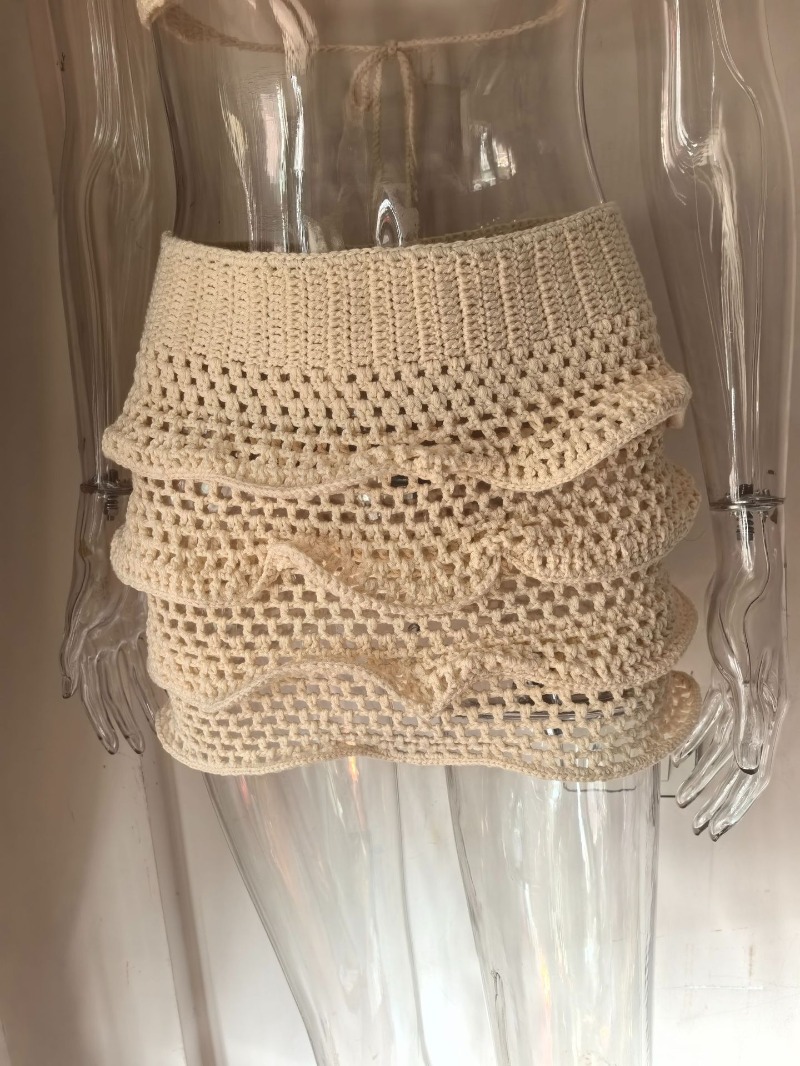 Women Hand Crochet Knitted Ruf - Cami Top Lace avis et prix