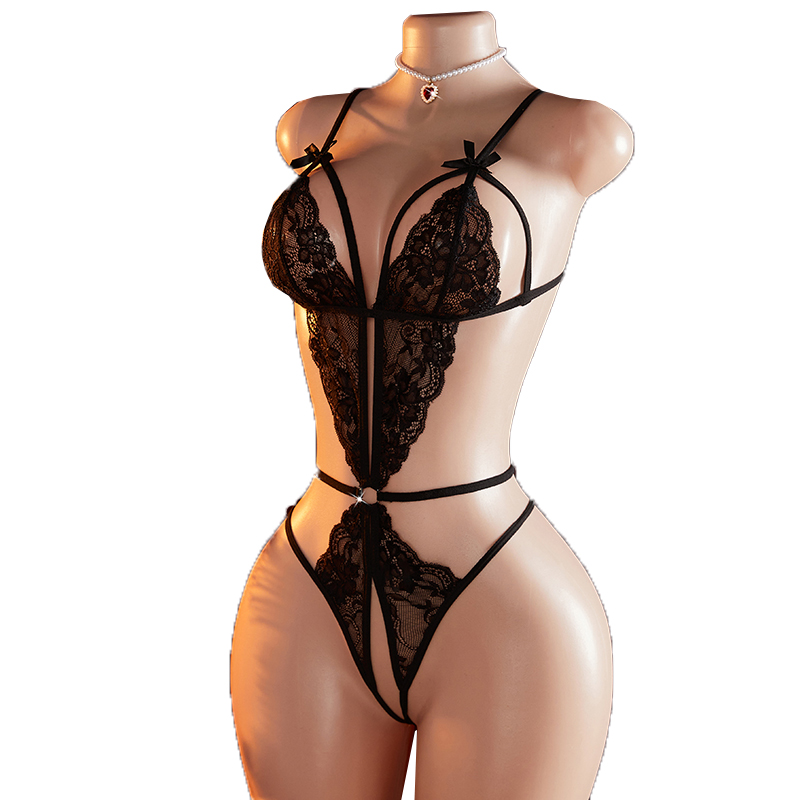Transparent Sexy One-piece Hol - Lace Teddy Lingerie avis et prix