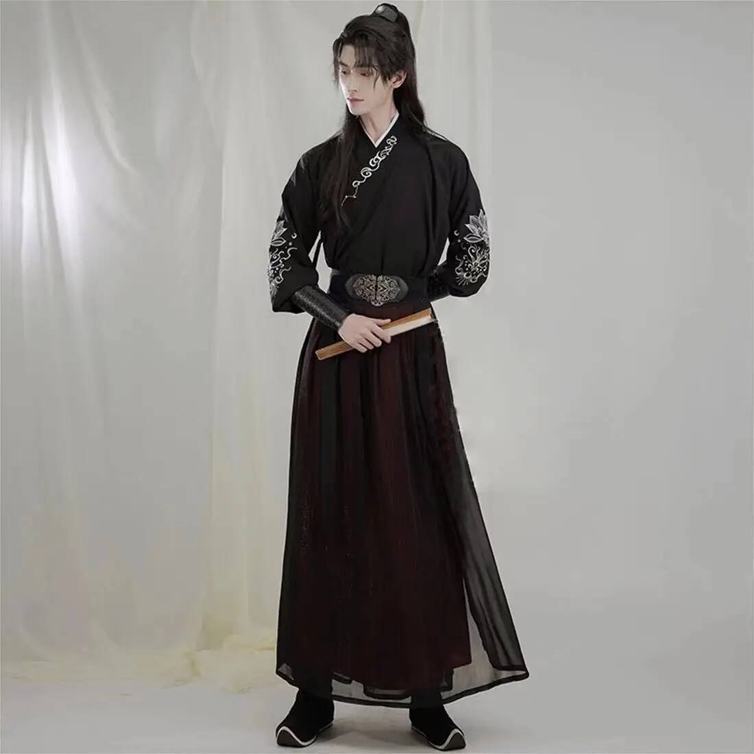Ancient knight hanfu men women - Robe Silk Women avis et prix