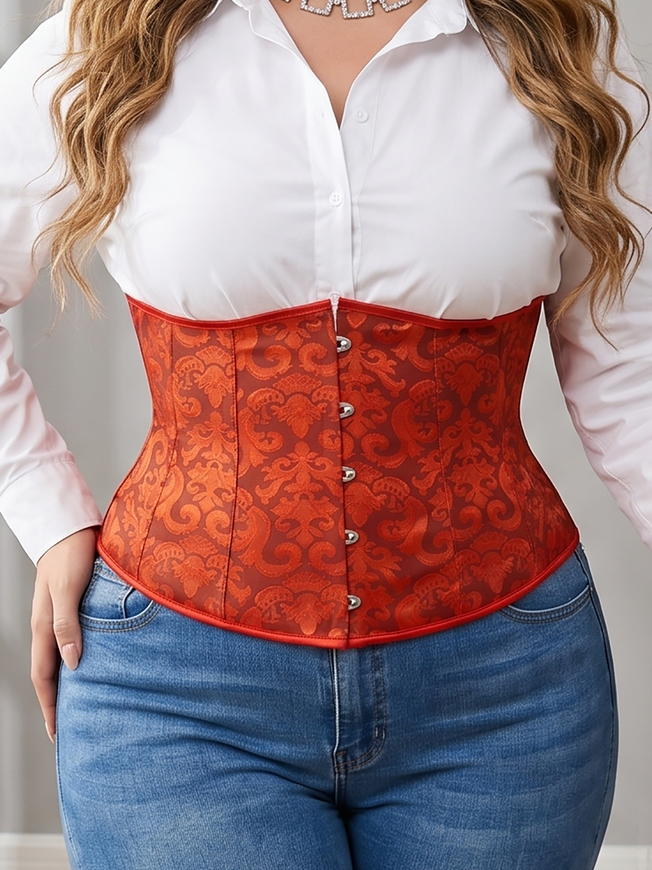 Women's Plus Size Court Lace W - Corset Waist Cinch avis et prix