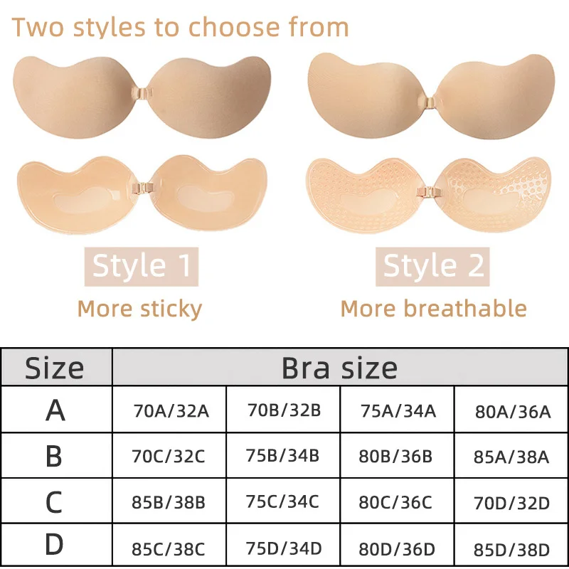 Sexy Women's bra Invisible Pus - Strapless Bra Backless avis et prix