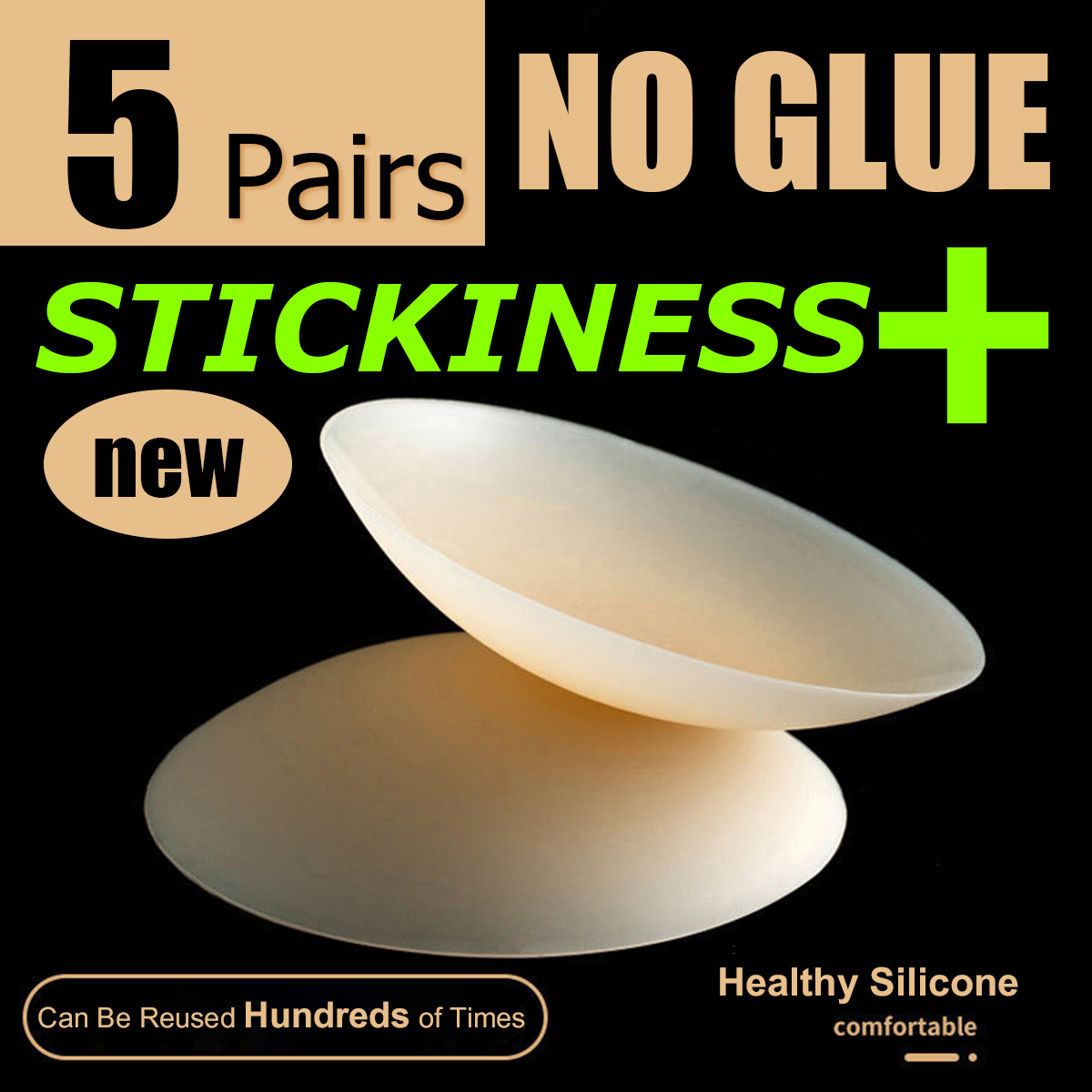 5 Pairs More Sticky 10cm No Tr - Silicone Bra Adhesive avis et prix