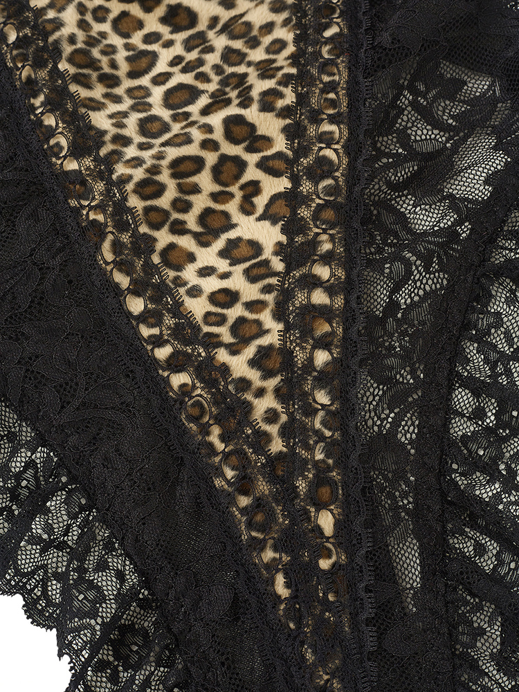 Sexy Lace Leopard Pattern Body - Shapewear Bodysuit Firm avis et prix