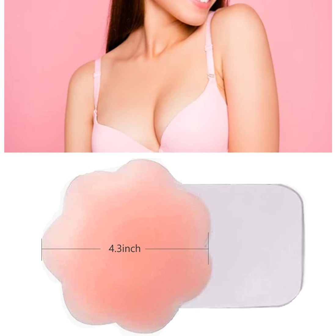 4.3 Inch Reusable Silicone Nip - Nipple Cover Pasties avis et prix
