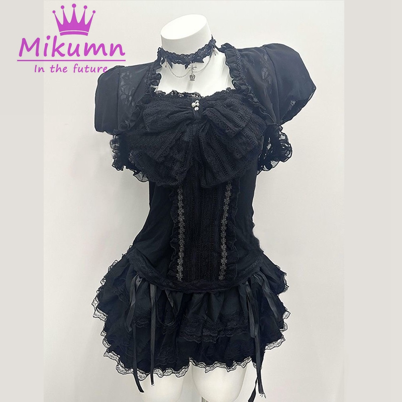 Mikumn Gothic Lolita Black Lac - Cami Top Lace avis et prix