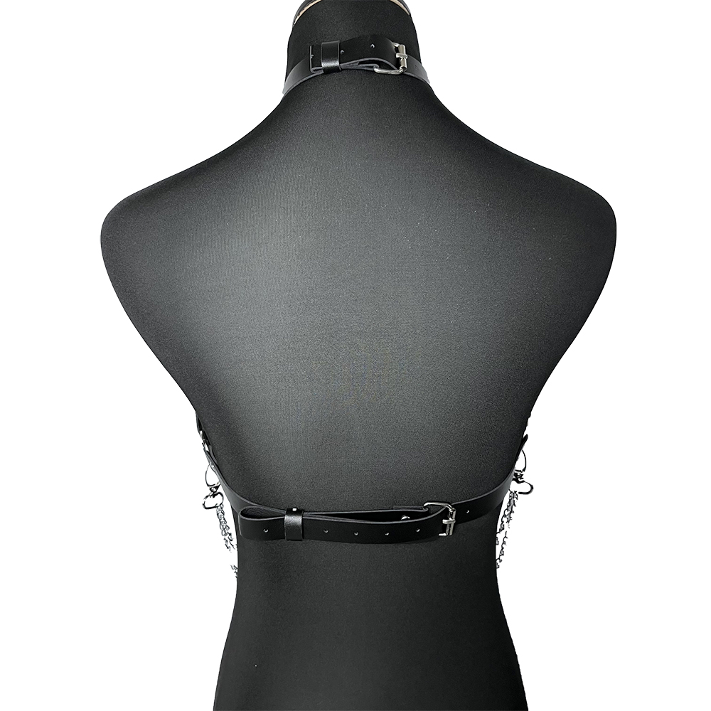 Chain with Leather Lingerie Wo - Garter Belt Set avis et prix