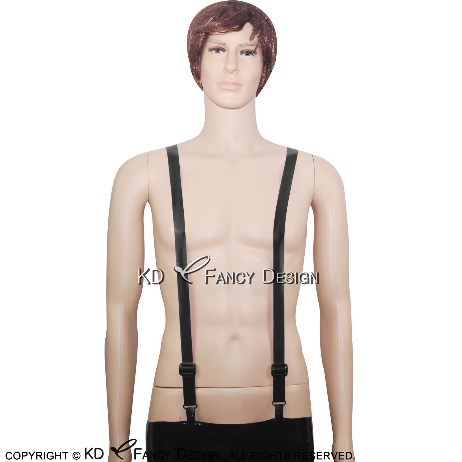 Black Sexy Rubber Latex Suspen - Garter Belt Set avis et prix