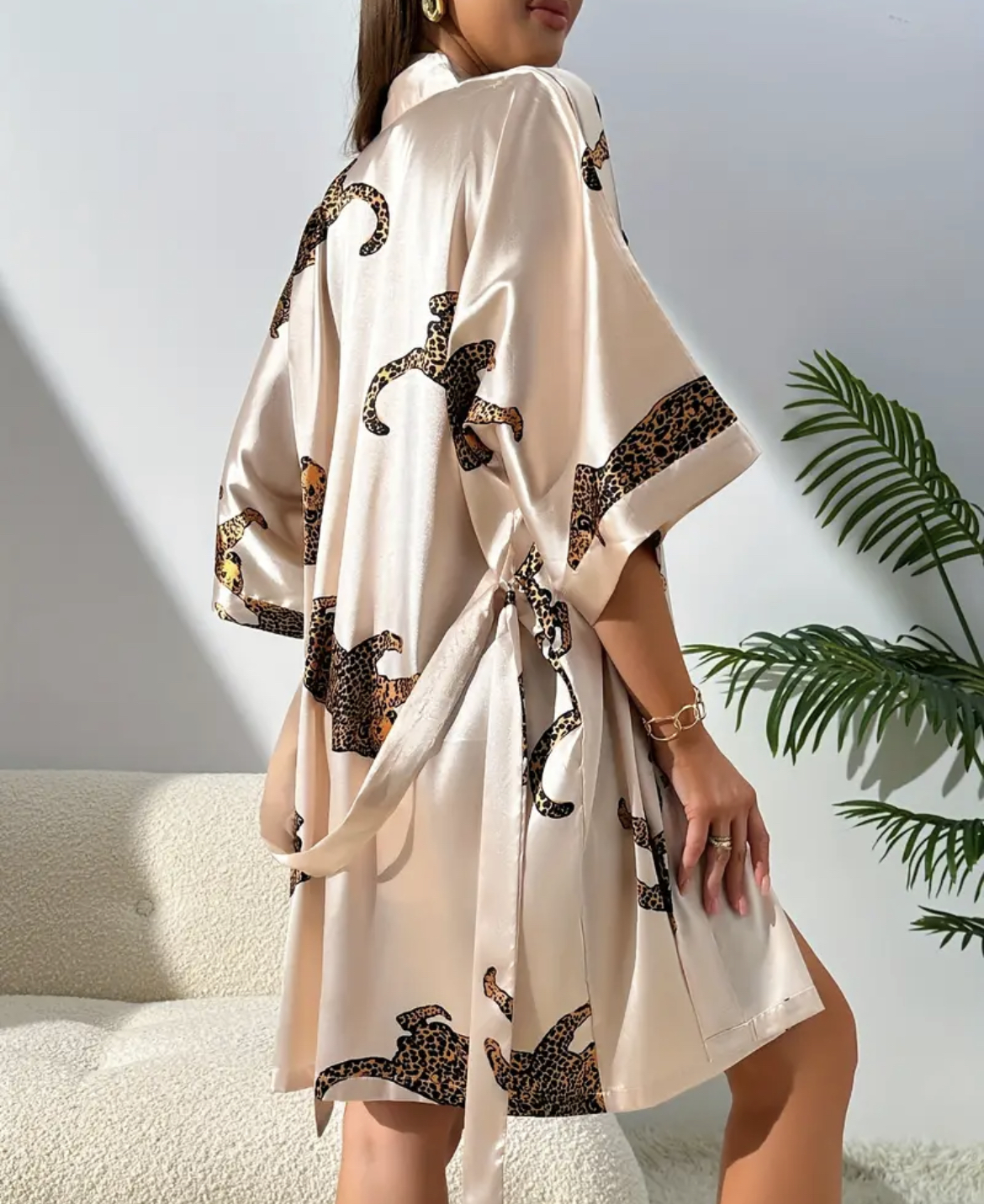Imitation silk sleepwear sexy  - Robe Silk Women avis et prix