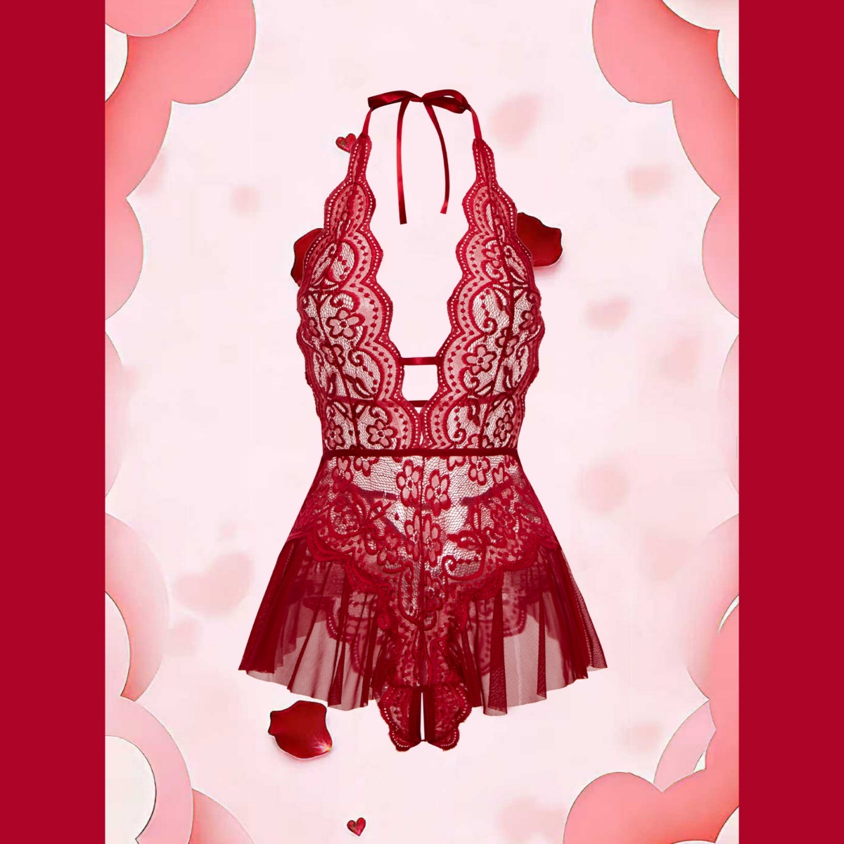 Erotic Crotchless Hot Lingerie - Lace Teddy Lingerie avis et prix