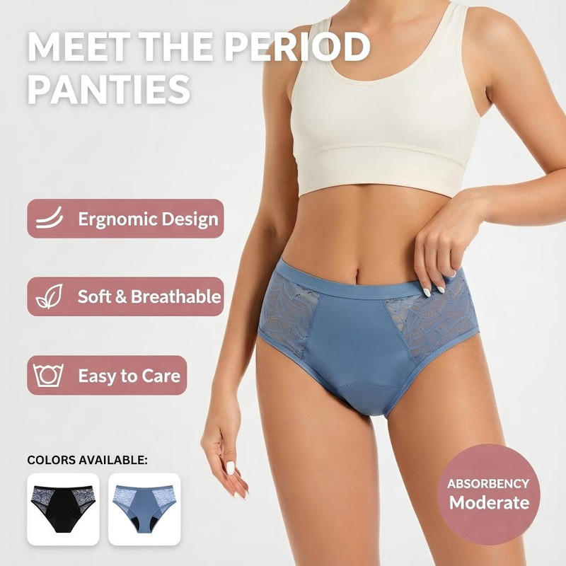 Absorbent Period Underwear Wom - Period Panty Absorbent avis et prix