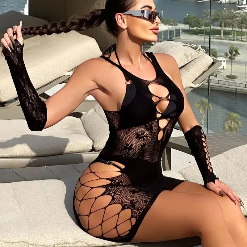 Simplejewel Women Fishnet Beac - Bodystocking Fishnet avis et prix