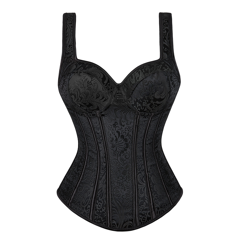 Women Corset with Straps Black - Corset Waist Cinch avis et prix