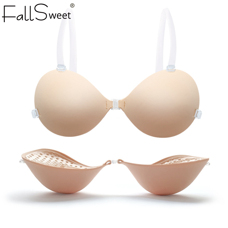 FallSweet 5CM Thick Invisible  - Strapless Bra Backless avis et prix