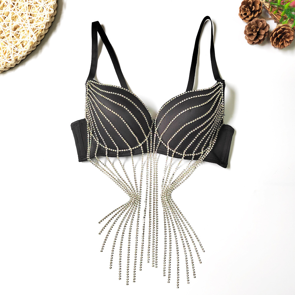 Cross-Border Sequin Tassel Str - Strapless Bra Backless avis et prix