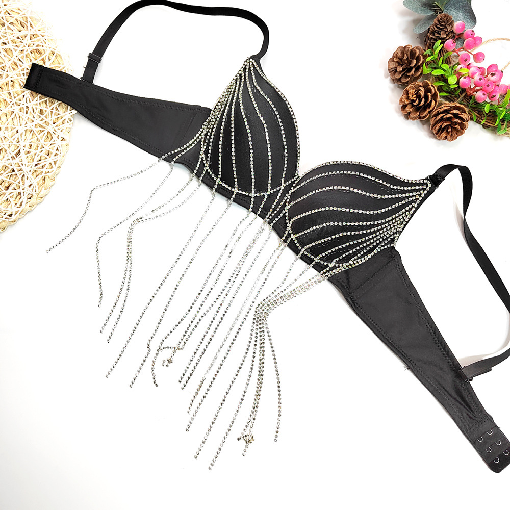 Cross-Border Sequin Tassel Str - Strapless Bra Backless avis et prix