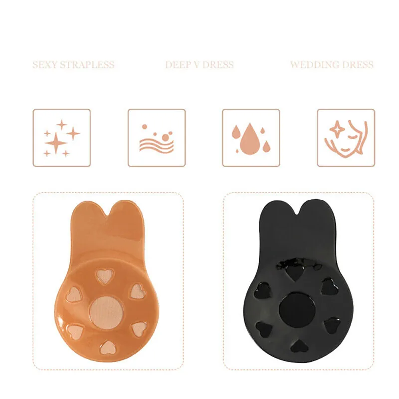 1 Pair Breathable silicone bre - Silicone Bra Adhesive avis et prix