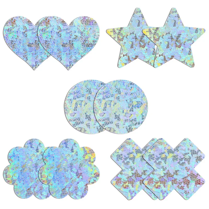 5 Pairs Glitters Pasties Nippl - Nipple Cover Pasties avis et prix