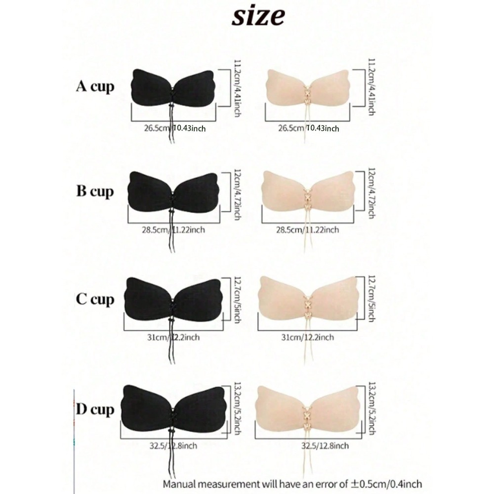 1/2pcs Wing-Shaped Adhesive Br - Silicone Bra Adhesive avis et prix