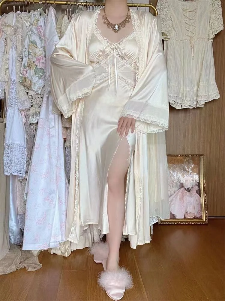 Silk Robe Gown Sets Women Gent - Robe Silk Women avis et prix
