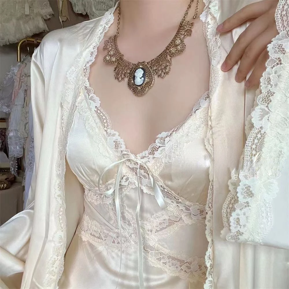 Silk Robe Gown Sets Women Gent - Robe Silk Women avis et prix