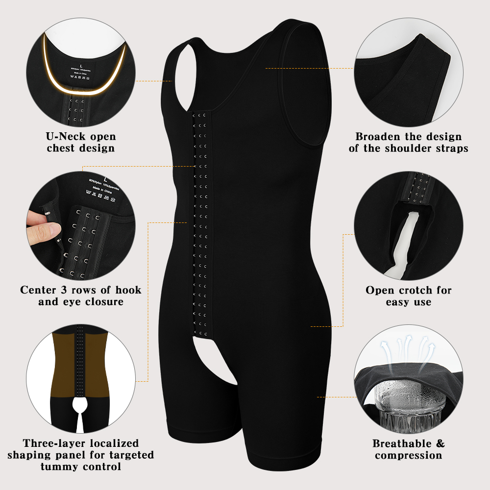 Men's Compression Shapewear  T - Shapewear Bodysuit Firm avis et prix