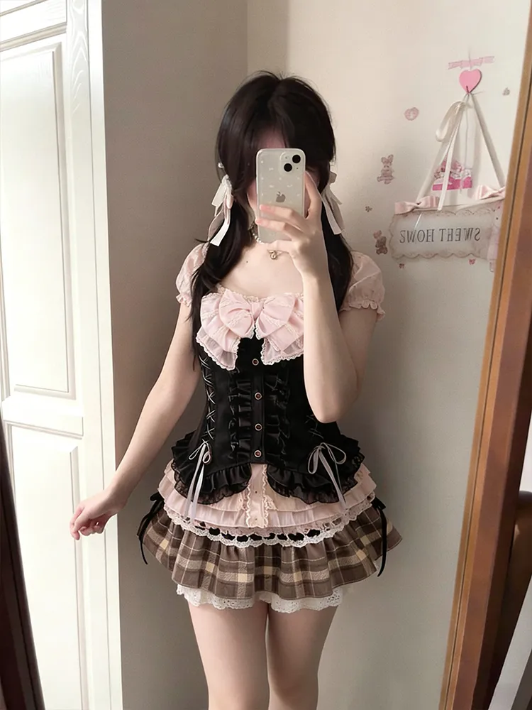 Japanese Sweet Three Piece Set - Cami Top Lace avis et prix